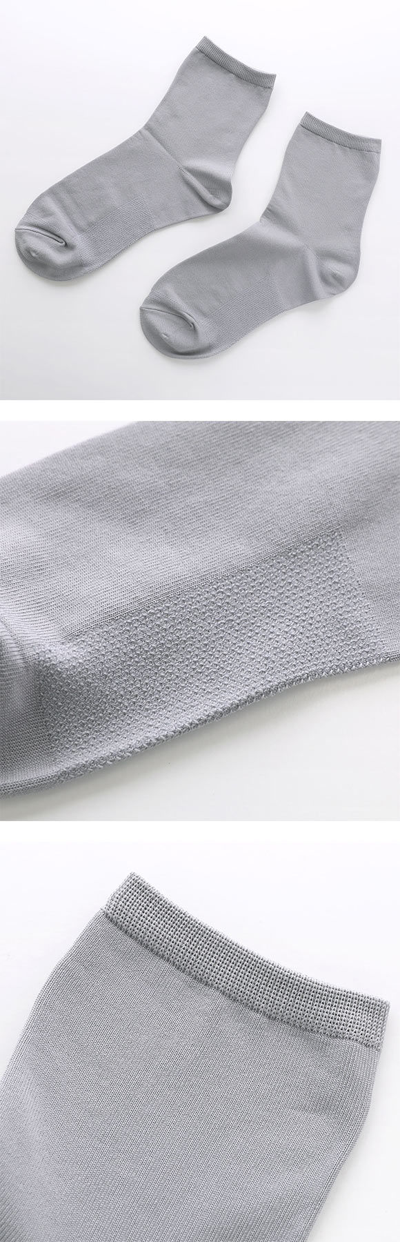 ココピタ さらっと実感 ハーフ丈 ソックス 靴下 スニーカー用 消臭 吸水速乾 メッシュ 通気性 レディース 21-23cm 23-25cm
