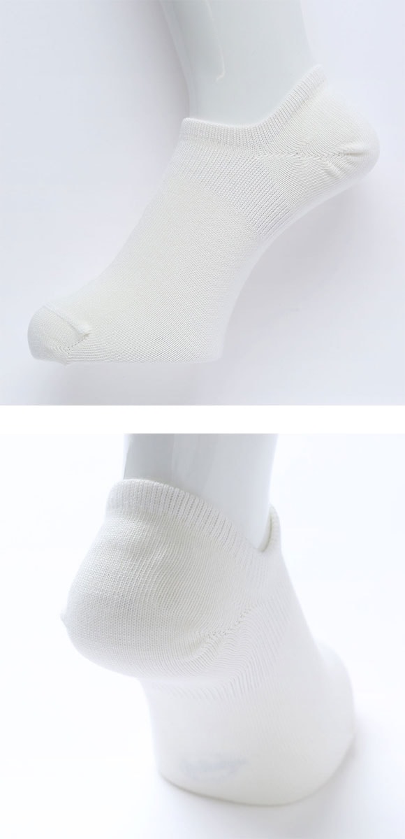 ココピタ 3足組 フットカバー 深め 深履き スニーカー用 Wサポート メンズ 綿混 ソックス 靴下 脱げない 25-27cm 27-29cm KOKOPITA