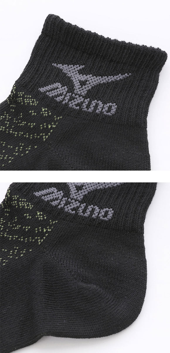 ミズノ ソックス ショート丈 3足セット 破れにくい ガチ丈夫 甲メッシュ 通気性 メンズ スポーツ 24-26cm 26-28cm 靴下 MIZUNO