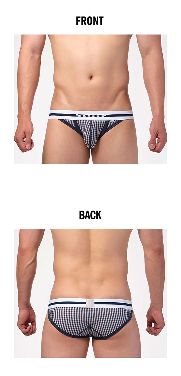 トゥート ギンガムチェック ビキニ III ビキニ フルバック メンズ 前閉じ 立体カップ ローライズ TOOT