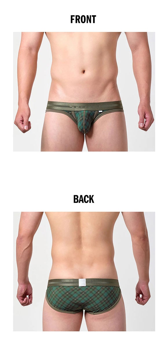 トゥート TOOT タータンチェック ビキニ III フルバック メンズ 前閉じ TOOT 日本製 立体カップ 大きいサイズ