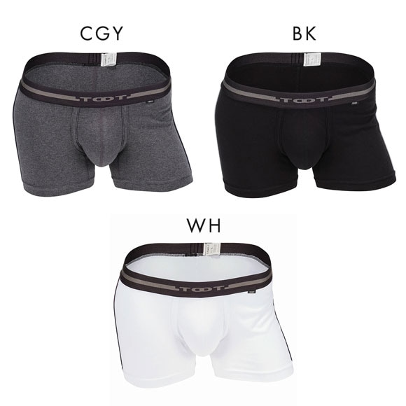 トゥート TOOT サイドライン コットン ミドルボクサー メンズ ボクサーパンツ 前とじ 日本製 MD25A117