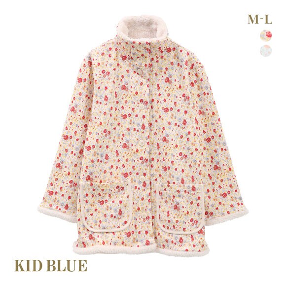 キッドブルー 裏シャギーガーニッシュフラワー ルームウェア 長袖 トップス パジャマ KID BLUE