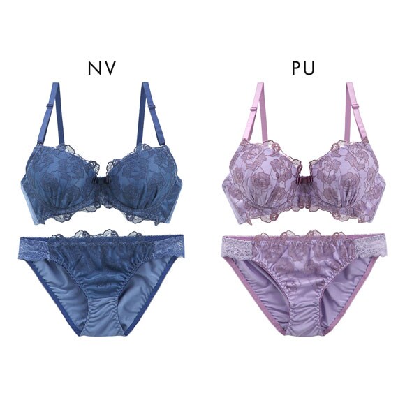 サンエイ ミスティックローズ ブラセット ABCD ブラジャー ショーツ セット 美胸 谷間 丸胸 SANEI