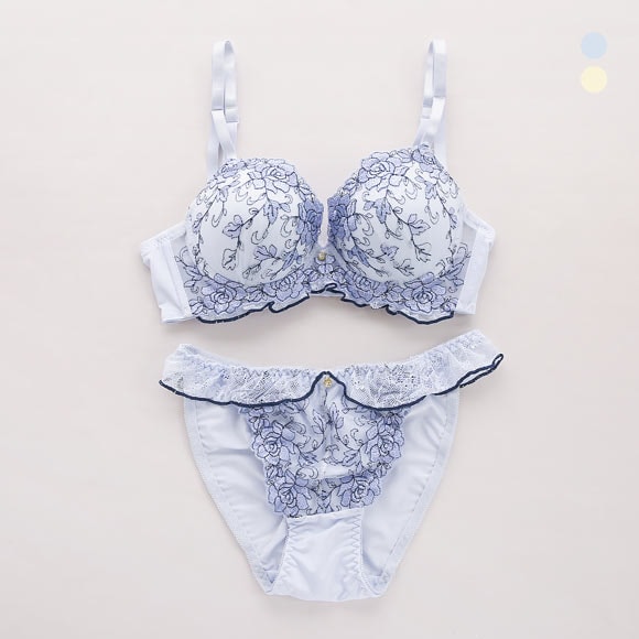 サンエイ 脇高 ルミエールローズ ブラセット ABCD 脇肉 はみ肉すっきり 脇寄せ ブラジャー ショーツ セット 美胸 谷間 丸胸 SANEI 大きいサイズ