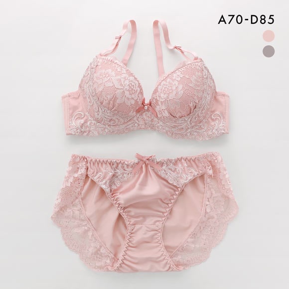 サンエイ アラベスクボタニカル ブラセット ABCD 脇肉 はみ肉すっきり 脇寄せ ブラジャー ショーツ セット 美胸 谷間 丸胸 SANEI