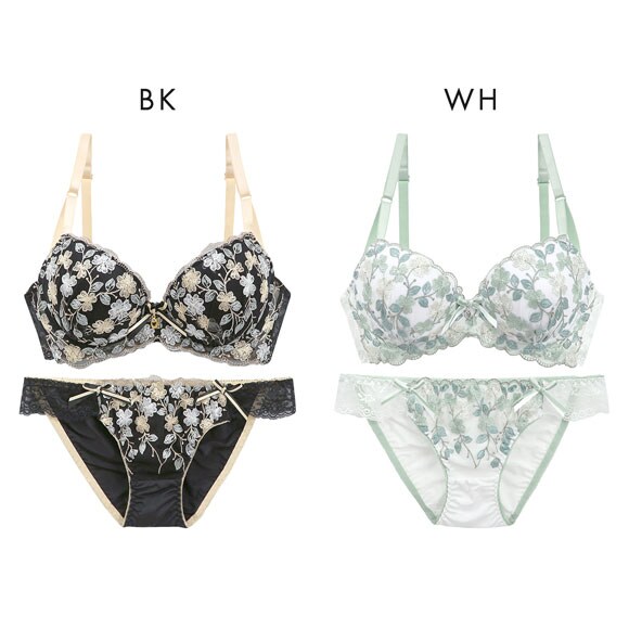 サンエイ 脇高 ユーフォリア ブラセット ABCD 脇肉 はみ肉すっきり 脇寄せ ブラジャー ショーツ セット 美胸 谷間 丸胸 SANEI