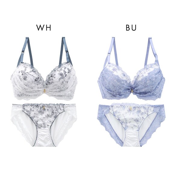 サンエイ 脇高 トワルドジュイ×カバーレース ブラセット ABCD 脇肉 はみ肉すっきり 脇寄せ ブラジャー ショーツ セット 美胸 谷間 丸胸 SANEI