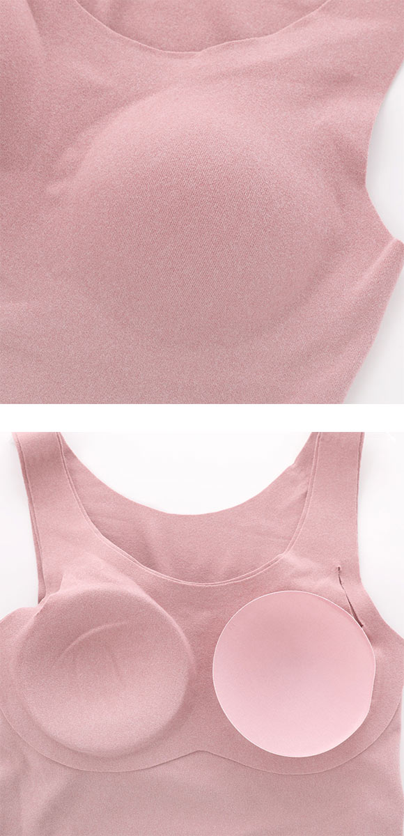 サンエイ もこもこFit 24時間 温活ブラキャミ ブラトップ カップ付きタンクトップ M L LL あったか 裏起毛 両面起毛 ワイヤレスブラ