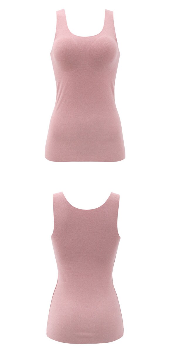 サンエイ もこもこFit 24時間 温活ブラキャミ ブラトップ カップ付きタンクトップ M L LL あったか 裏起毛 両面起毛 ワイヤレスブラ