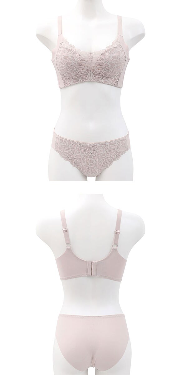 サンエイ 脇高美シルエット ノンワイヤーブラセット S M L LL ヘム 切りっぱなし 大きいサイズ 脇肉 すっきり SANEI