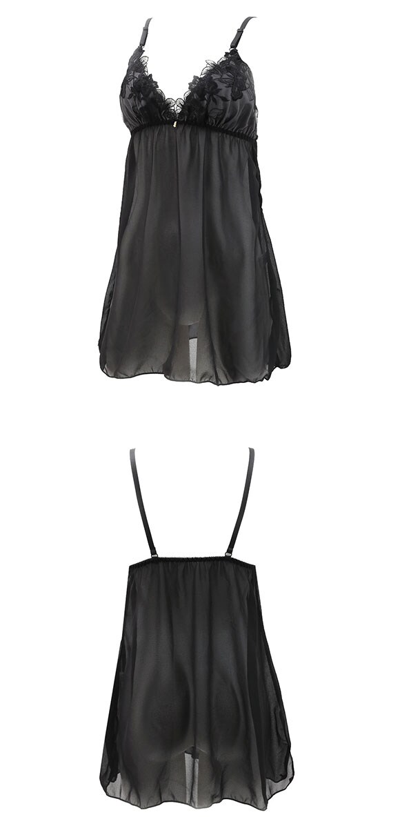 サンエイ クラシカルフロレゾン カップ付き スリップ＆ショーツ ランジェリー ベビードール キャミ 上下セット SANEI