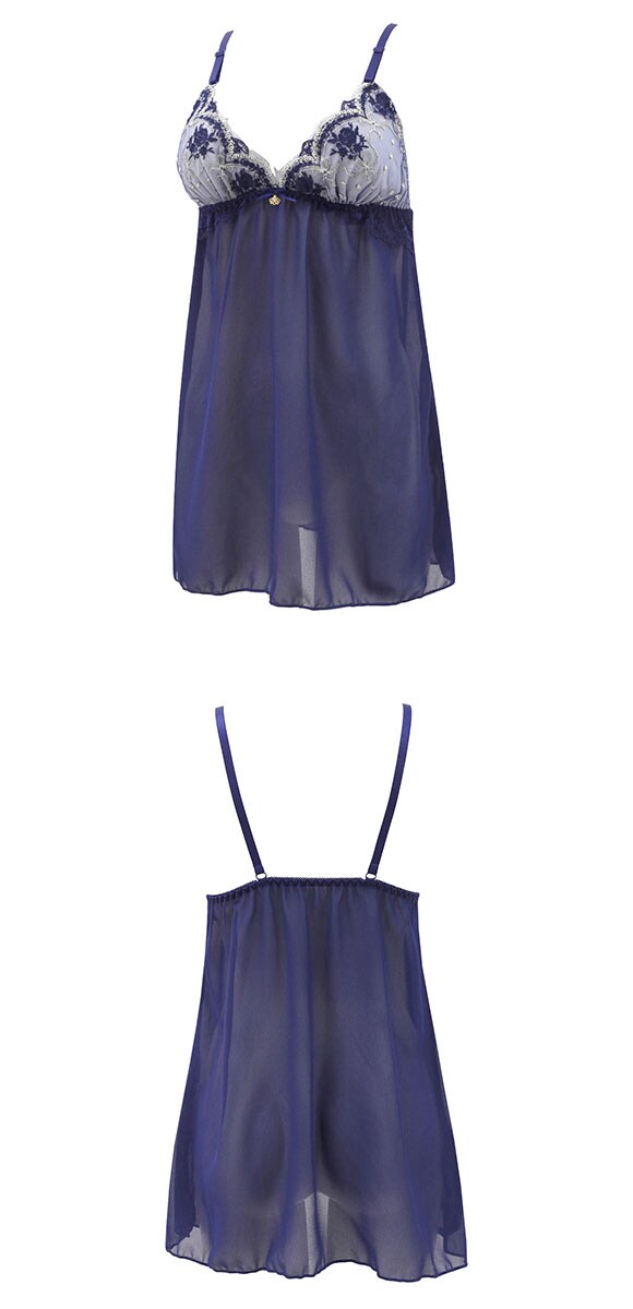 サンエイ ロココ調ローズリボン カップ付き スリップ＆ショーツ ランジェリー ベビードール キャミ 上下セット SANEI