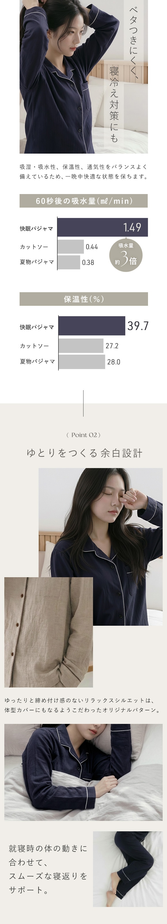 パジャマ レディース 春 夏 秋 冬 綿100% 上下セット 前開き 長袖 3重ガーゼ UCHINOコラボ 無地 敏感肌 パイピング M L LL YUNEA ルームウェア 部屋着