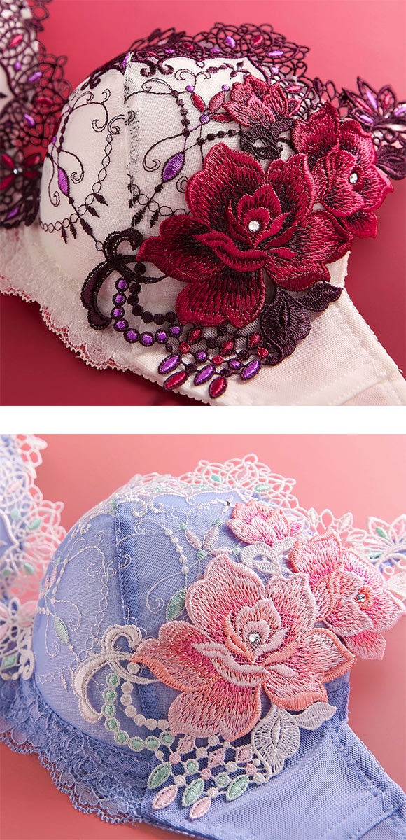 HIMICO 美しさ香り立つ Rosa attraente ブラジャー BCDEF 002series リバイバル 単品