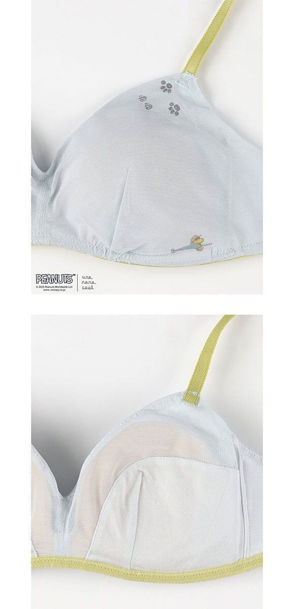 ウンナナクール 特別な日以外の364日つけたくなるブラ PEANUTS × une nana cool 364 レース ノンワイヤーブラ 364ブラ スヌーピー une nana cool