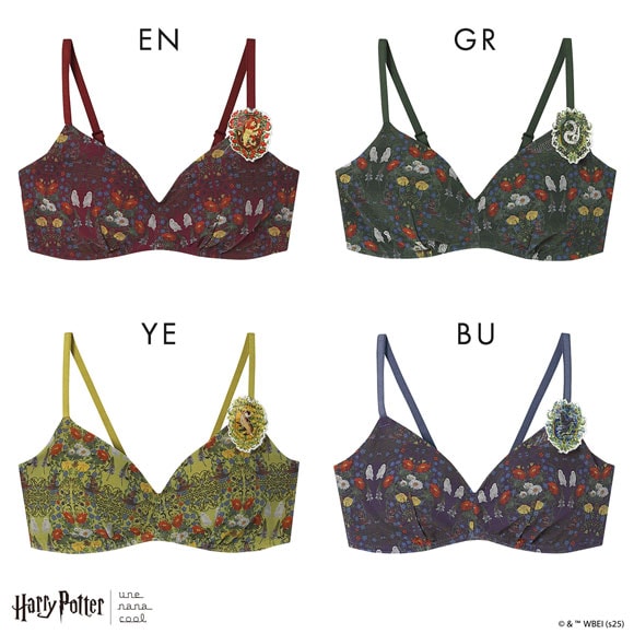 ウンナナクール Harry Potter × une nana cool 364 レース 特別な日以外の364日つけたくなるブラ ノンワイヤーブラ 364ブラ ハリー・ポッター