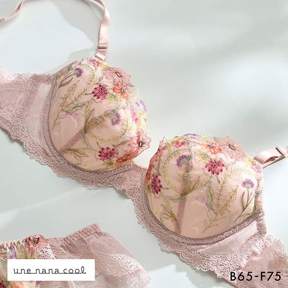 ウンナナクール Steppe Flower 3/4カップ ブラジャー une nana cool