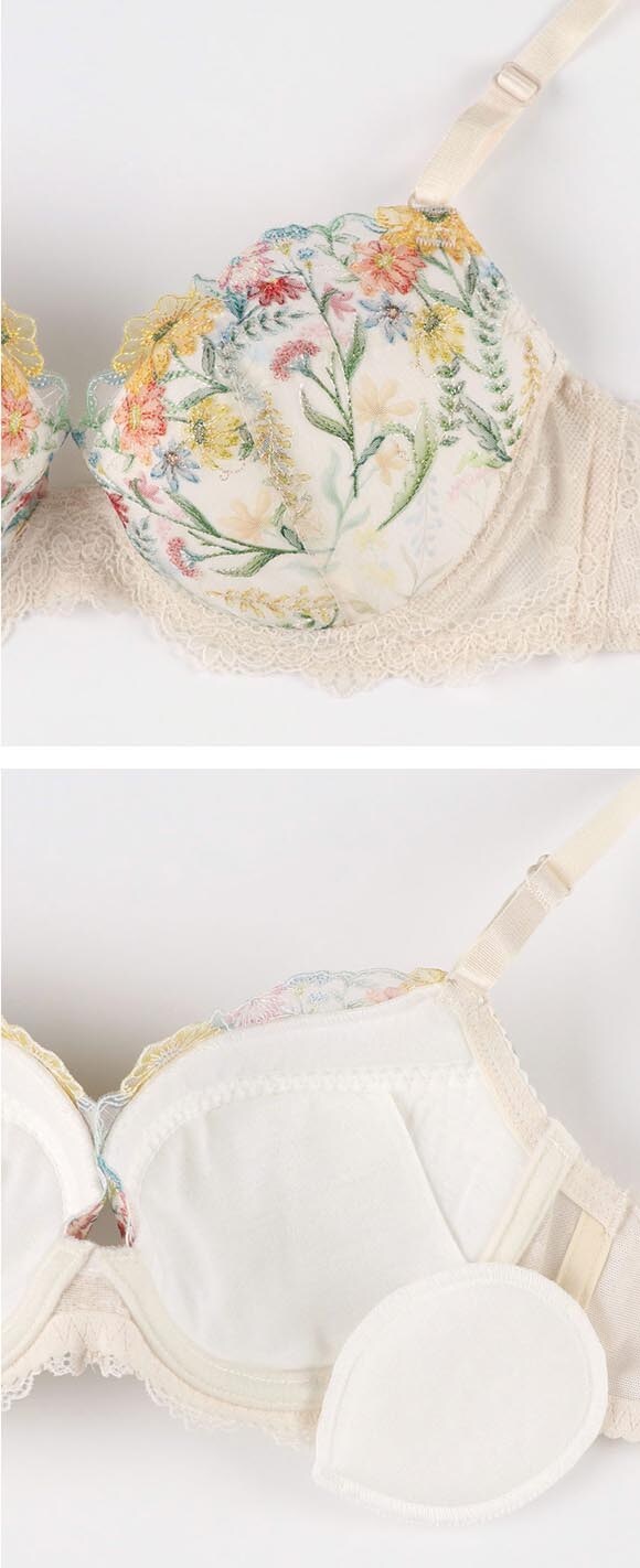 ウンナナクール Steppe Flower 3/4カップ ブラジャー une nana cool