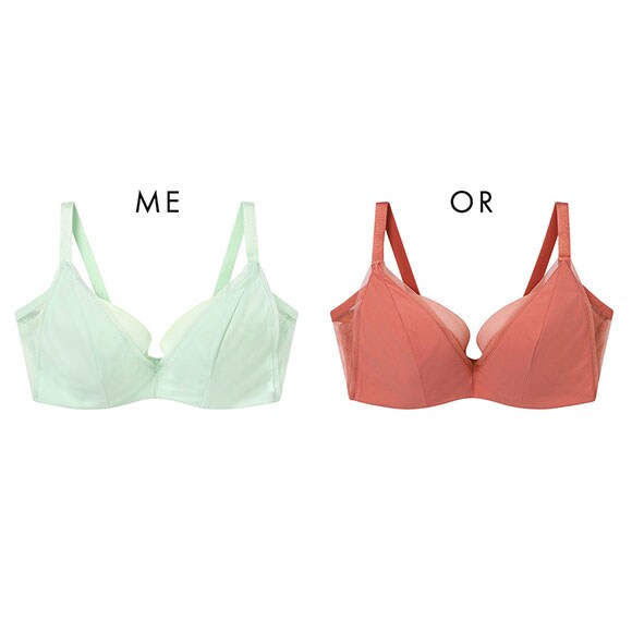 ウンナナクール une nana cool 脇スッキリ さあ、わたし シンプル 3/4カップブラジャー BCD 単品