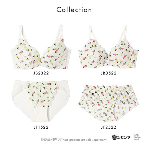 ウンナナクール 脇スッキリ さあ、わたし MADE WITH シモジマ レース 3/4カップブラジャー une nana cool 大きいサイズ