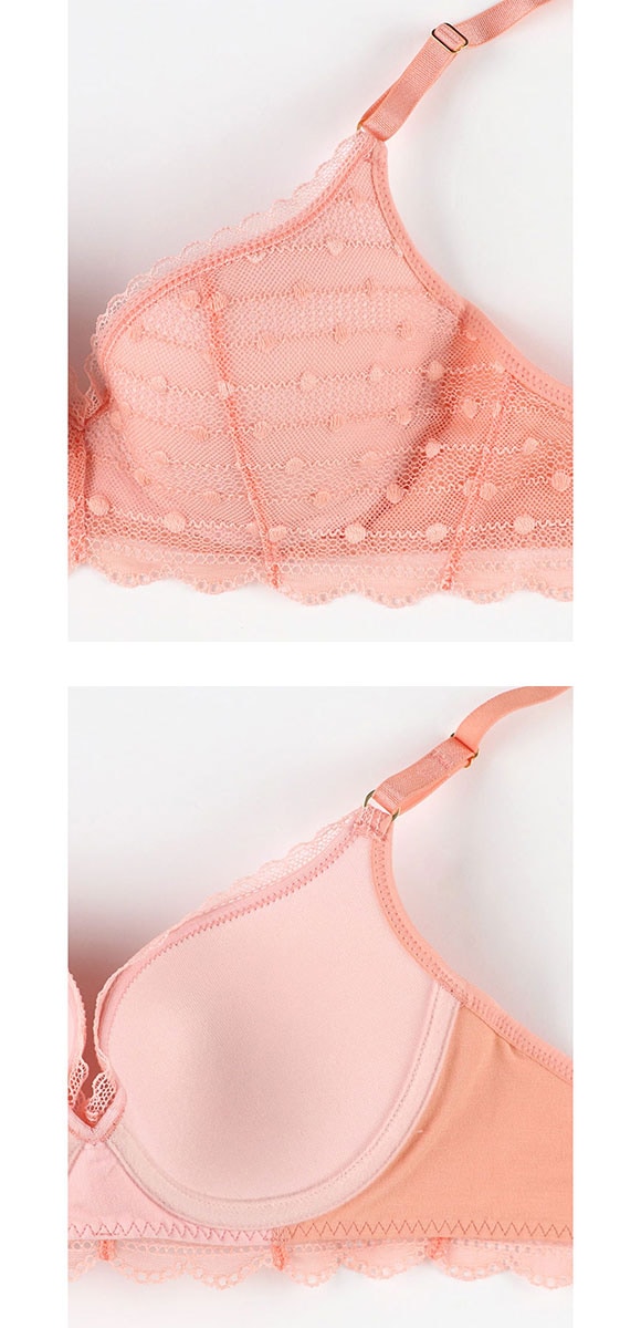 ウンナナクール リニューアル ポルカドットモールド 3/4カップブラジャー une nana cool 全サイズ同一価格 大きいサイズ