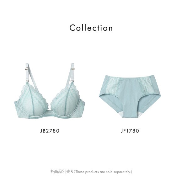ウンナナクール ビタードットコットン 3/4カップブラジャー 綿混 前中心が痛くなりにくい 全サイズ同一価格 une nana cool