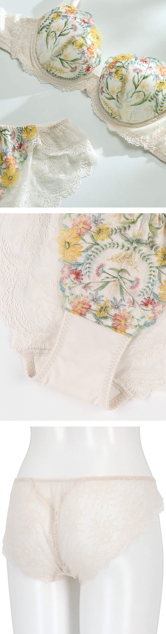 ウンナナクール Steppe Flower ショーツ une nana cool バックレース
