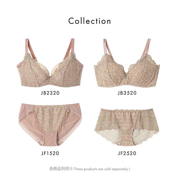 ウンナナクール une nana cool 特別な日以外の364日つけたくなるブラ 364ブラ レース MADE WITH LIBERTY FABRIC ショーツ 単品