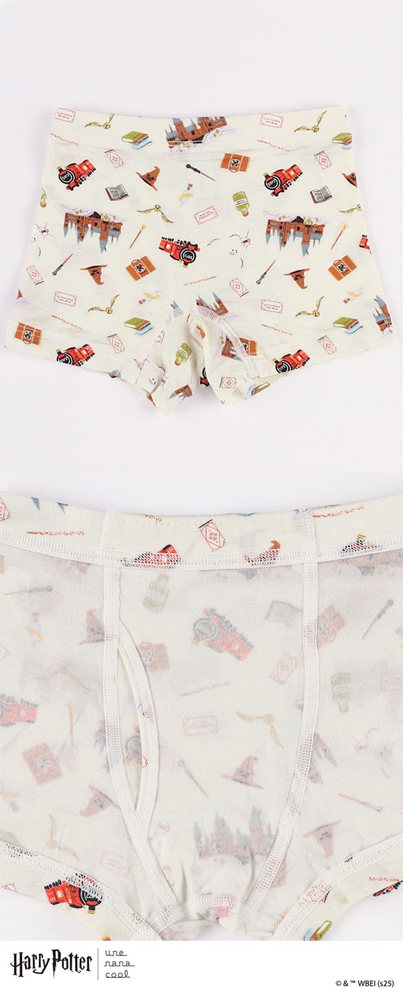 ウンナナクール Harry Potter × une nana cool 男児 キッズ ボクサーパンツ ハリー・ポッター