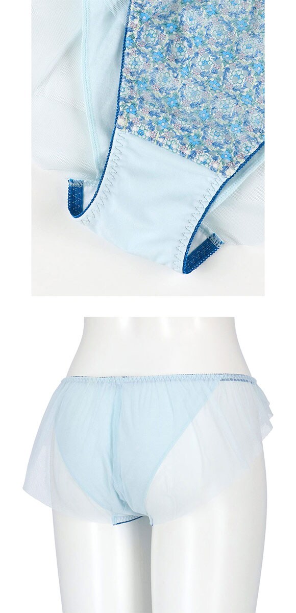 ウンナナクール MADE WITH LIBERTY FABRIC 綿混 ショーツ チュール une nana cool