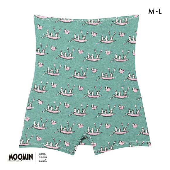 ウンナナクール MOOMIN × une nana cool ボーイレングスショーツ ハラマキ付きショーツ ムーミン 単品