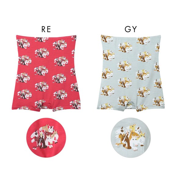 ウンナナクール 2026年お年賀「まるっとうまくいく」 ボーイレングスショーツ ハラマキ付きショーツ une nana cool