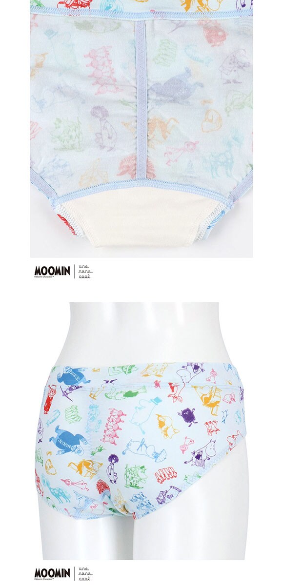 ウンナナクール MOOMIN × une nana cool サニタリーショーツ ムーミン 羽付きナプキン対応