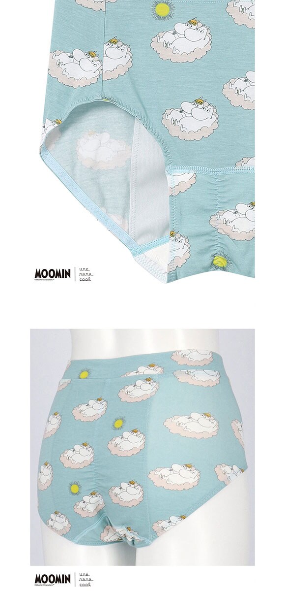 ウンナナクール MOOMIN × une nana cool ナイト用 サニタリーショーツ ムーミン 単品