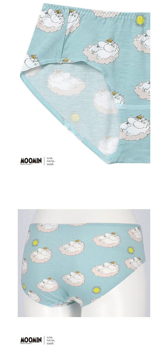 ウンナナクール MOOMIN × une nana cool ショーツ スタンダード ムーミン 単品