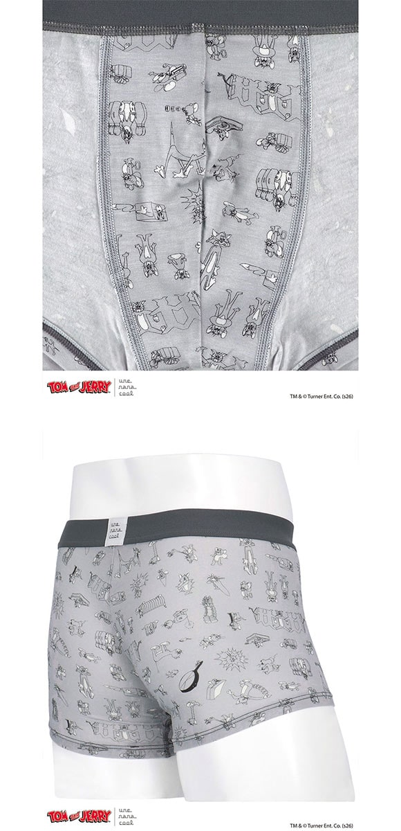 ウンナナクール トムとジェリー × une nana cool メンズボクサーパンツ 前閉じ