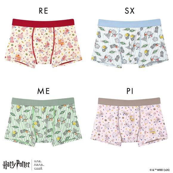 ハリー・ポッター × ウンナナクール Harry Potter メンズボクサーパンツ une nana cool