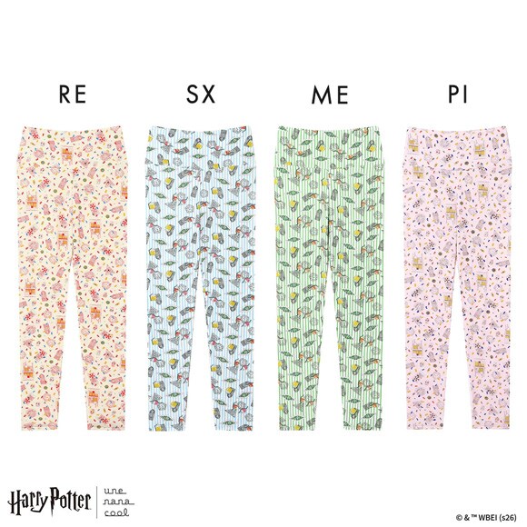 ハリー・ポッター × ウンナナクール Harry Potter ハラマキ付きレギンス ボトムス 足首丈 une nana cool