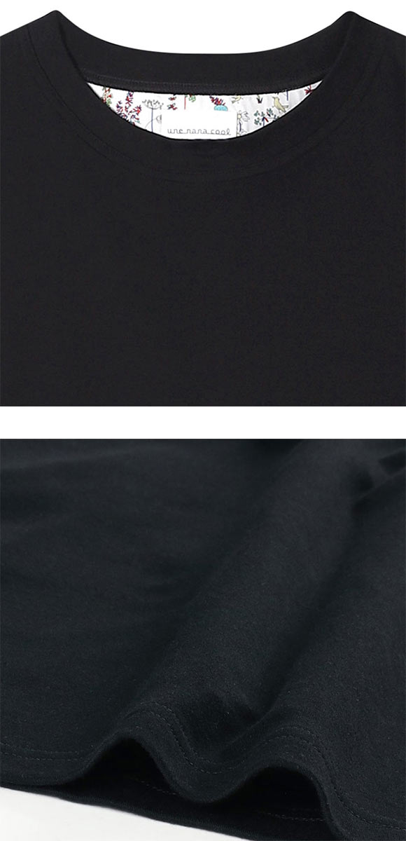 ウンナナクール 綿100％ なめらかシルケットスムース半袖パジャマ MADE WITH LIBERTY FABRIC ルームウェア une nana cool