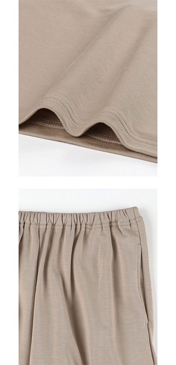 ウンナナクール 綿混 PEANUTS × une nana cool リヨセルハイゲージウラケパジャマ ルームウェア スヌーピー 上下セット 長袖 レディース une nana cool