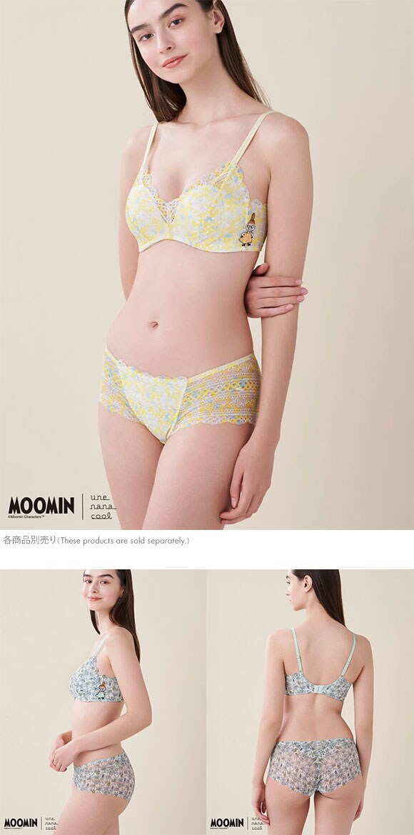 ウンナナクール MOOMIN × une nana cool 364 レース 総レースショーツ スタンダード ムーミン ショーツ