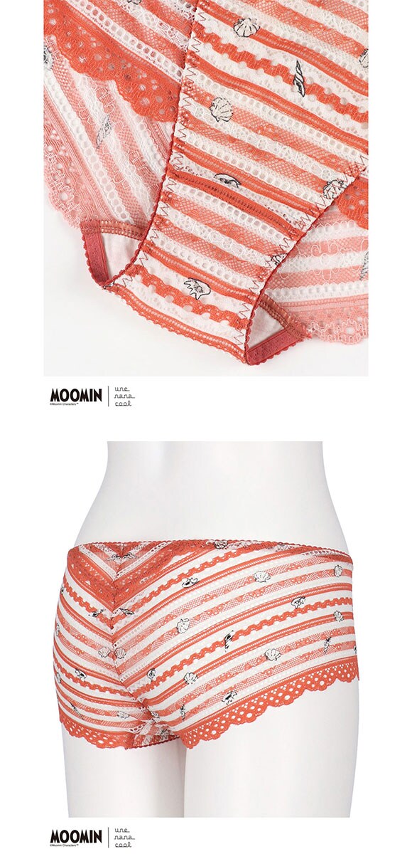 ウンナナクール MOOMIN × une nana cool 364 レース 総レースショーツ スタンダード ムーミン ショーツ