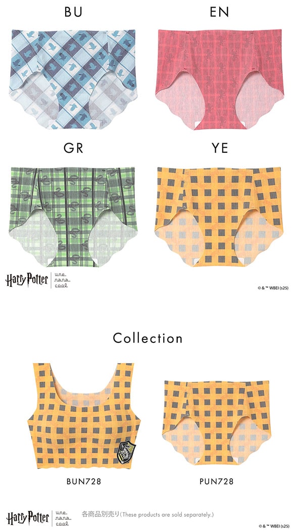 ハリー・ポッター × ウンナナクール Harry Potter 綿混 フラット仕上げ ショーツ une nana cool