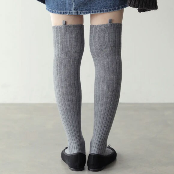 タビオ Tabio LEG LABO リブロングソックス 靴下 ぬくぬく温活 レディース 日本製