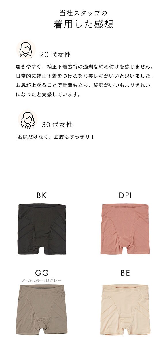 SUKENO Bi-Leggi プリッと美尻 1分丈 レギンス レディース 補正 大きいサイズ 助野