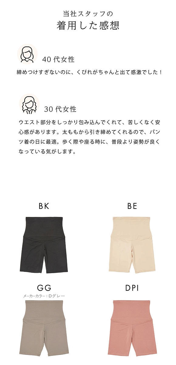 SUKENO Bi-Leggi メリハリくびれ 3分丈 レギンス レディース 補正 大きいサイズ 助野