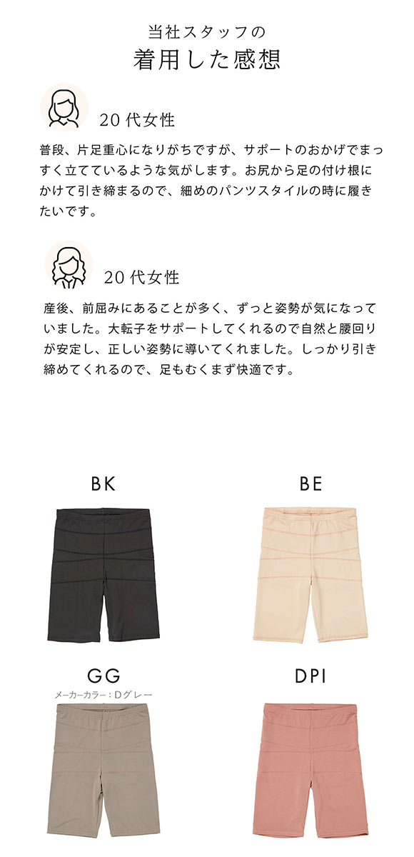 SUKENO Bi-Leggi スラッと美脚 3分丈 レギンス レディース 補正 大きいサイズ 助野