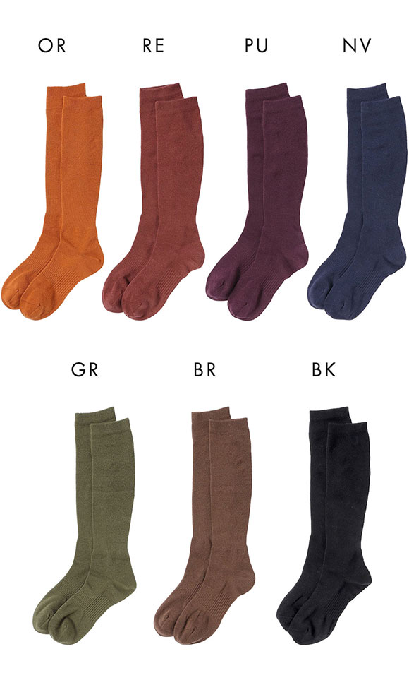 SUKENO らく圧×美容師コラボ 綿混 着圧 ハイソックス レディース ソックス 靴下 23-25cm