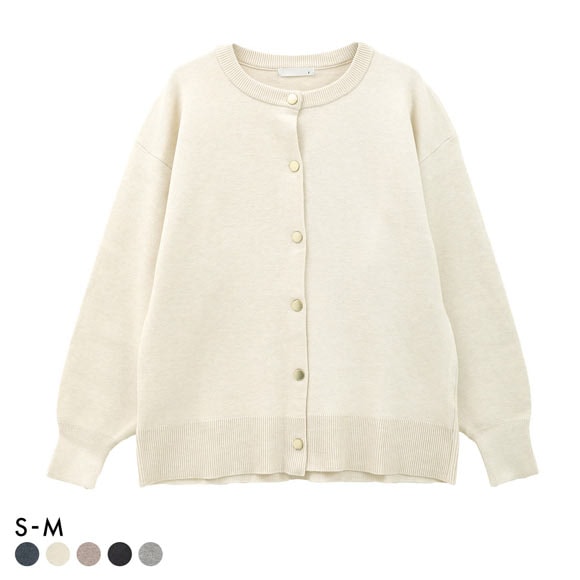 ニッセン スウェットライクニットカーディガン SM nissen